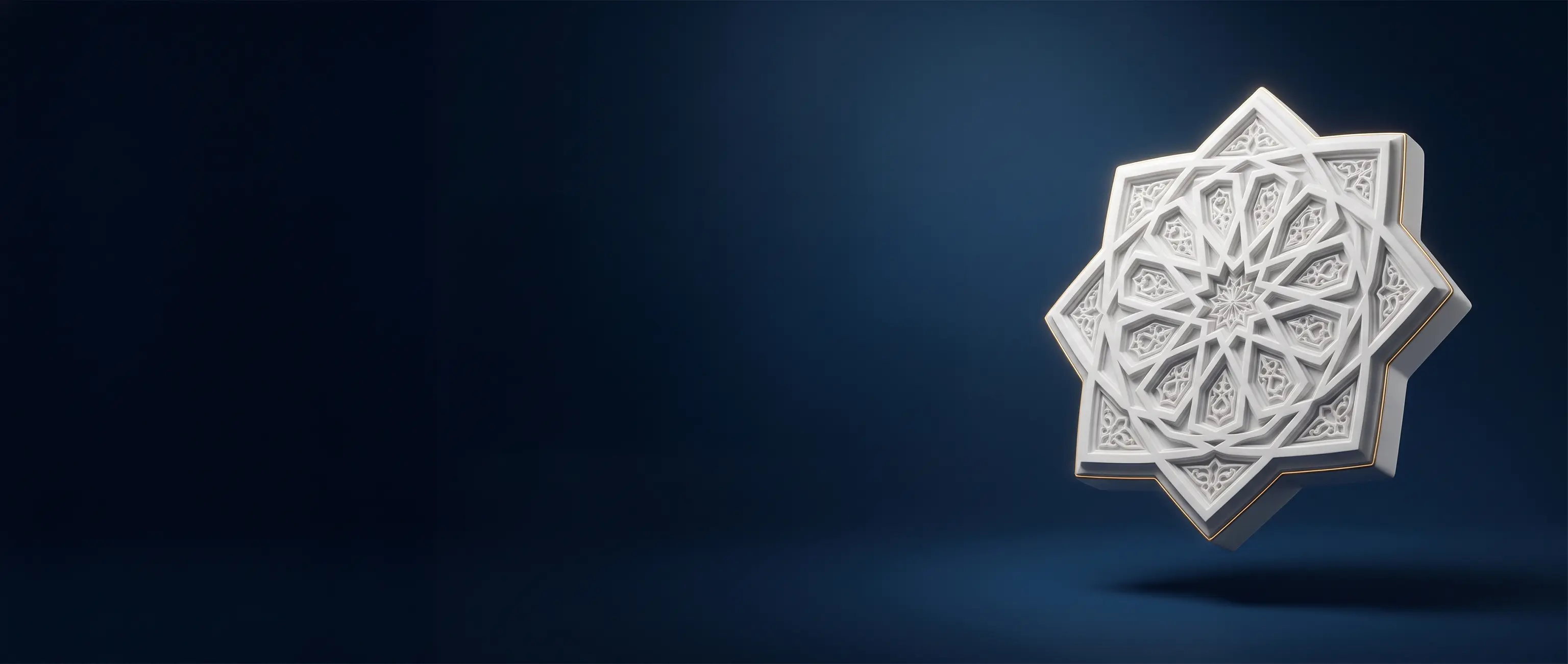An elegant 3D Islamic geometric design symbolizing National Bonds' commitment to Sharia compliance.